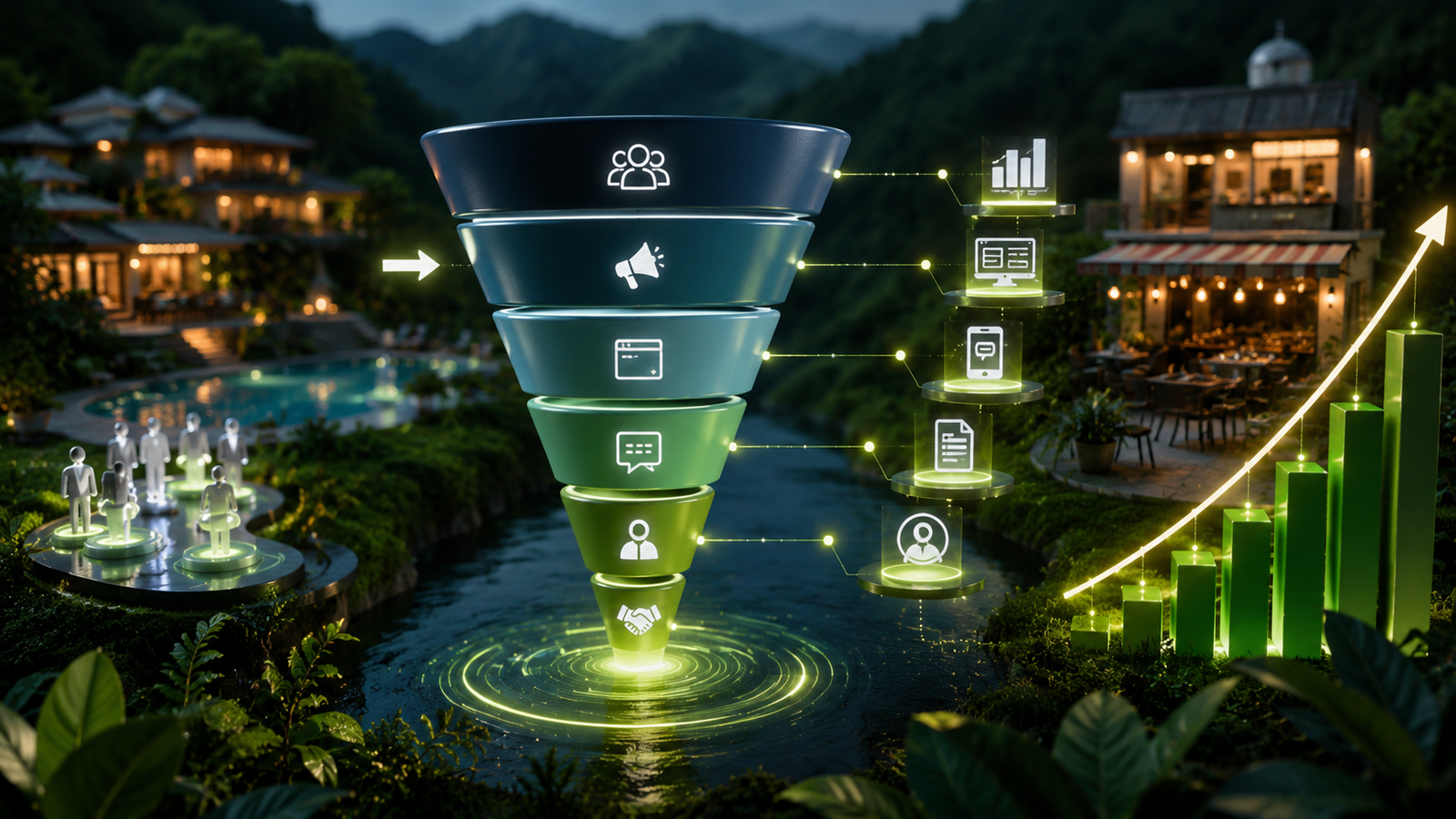 Lead generation and conversion optimization funnel for Wayanad businesses