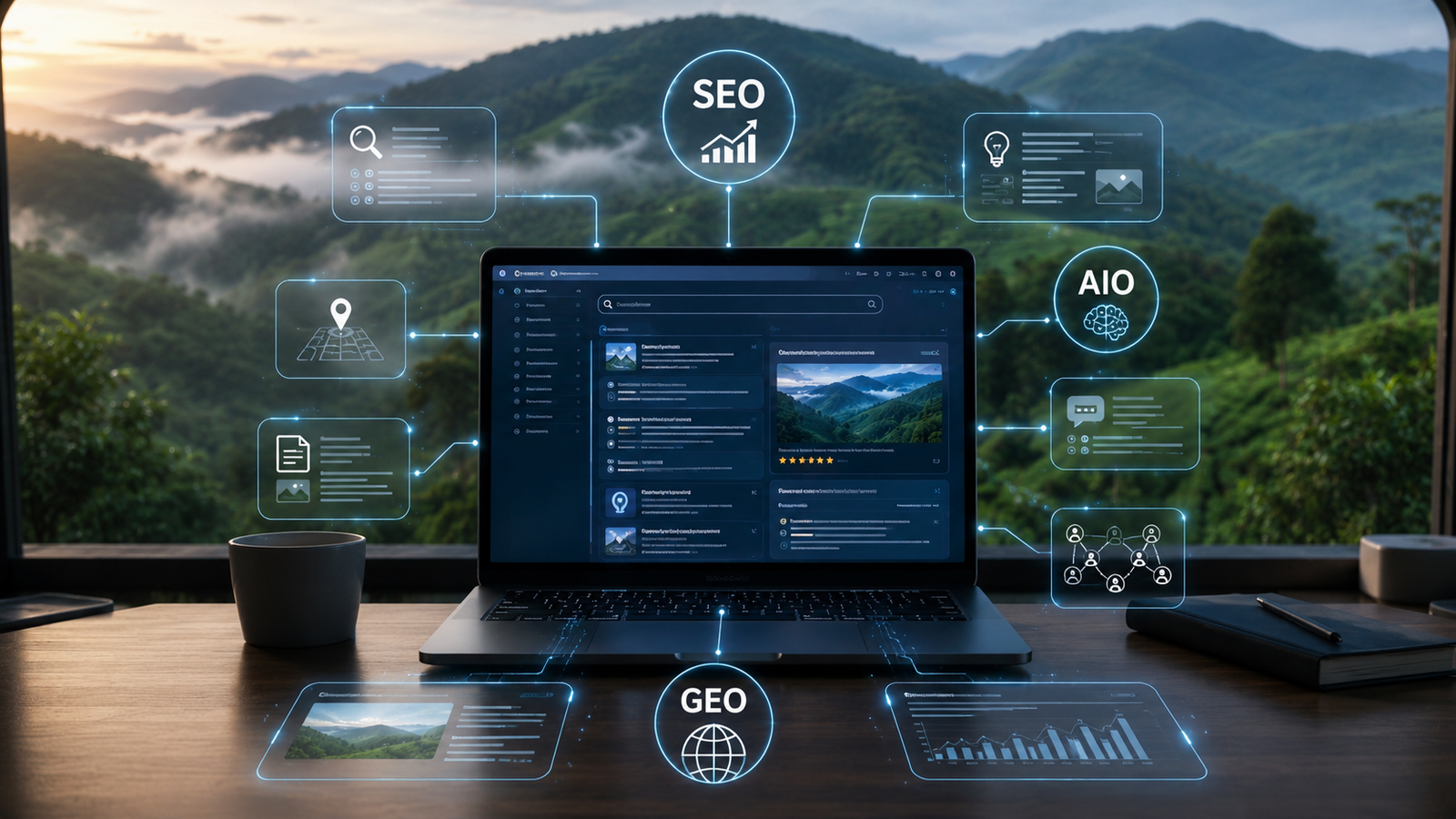 SEO AIO and GEO strategies for digital marketing visibility in Wayanad